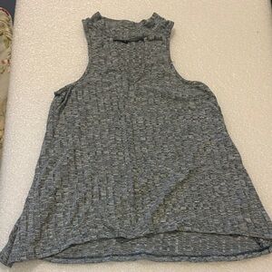 H&M Gray Textured Tank Top